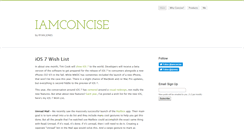 Desktop Screenshot of iamconcise.com